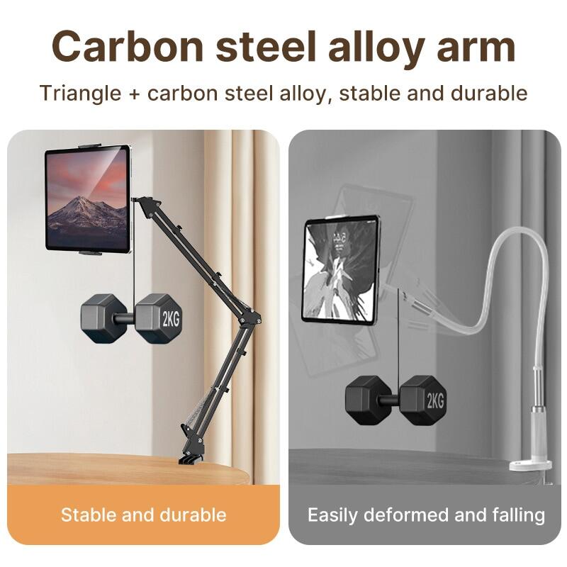 Metal 360 Adjustable Long Arm Desktop Tablet Stand