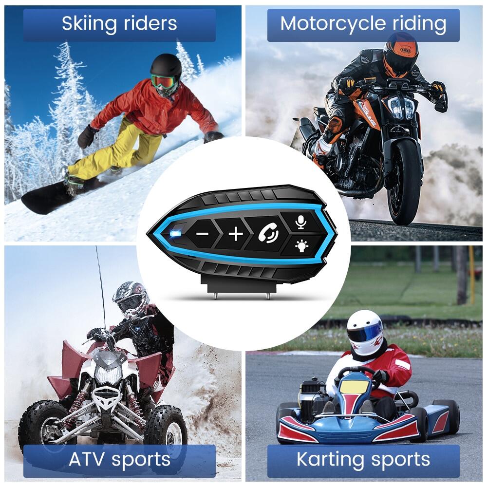 Motorcycle Helmet Bluetooth Hands-Free Headset